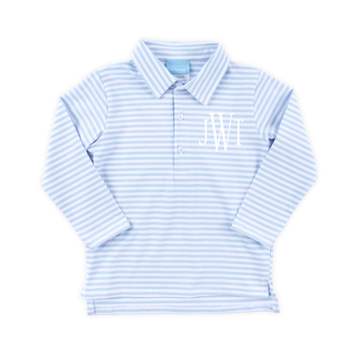 French Blue Stripe Polo