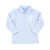French Blue Stripe Polo