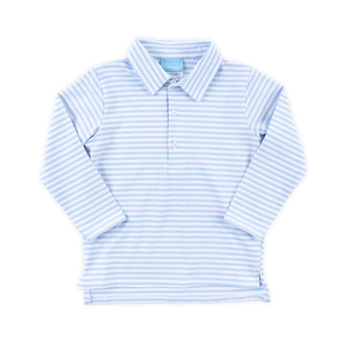 French Blue Stripe Polo