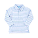 French Blue Stripe Polo
