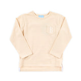 Tan Stripe Long Sleeve Pocket Shirt