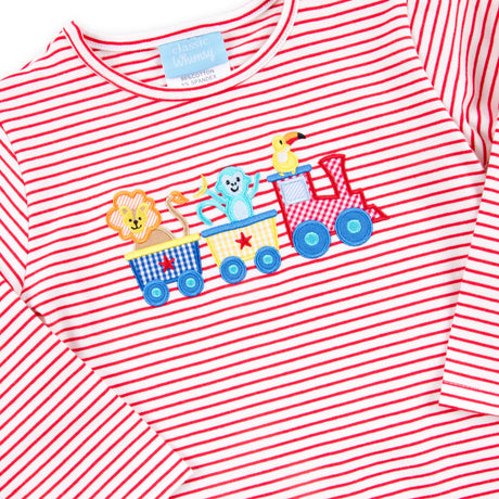Train Red Stripe Long Sleeve Shirt