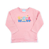 Train Red Stripe Long Sleeve Shirt