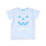 Jack O'Lantern Light Blue Stripe Short Sleeve Shirt