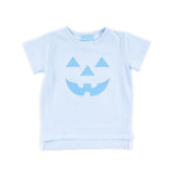 Jack O'Lantern Light Blue Stripe Short Sleeve Shirt