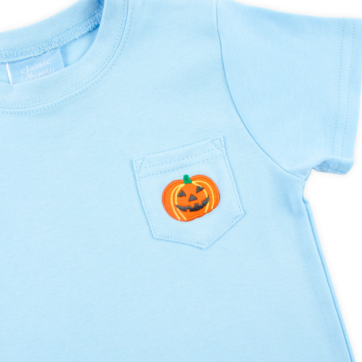 Jack O' Lantern Blue Short Sleeve Shirt