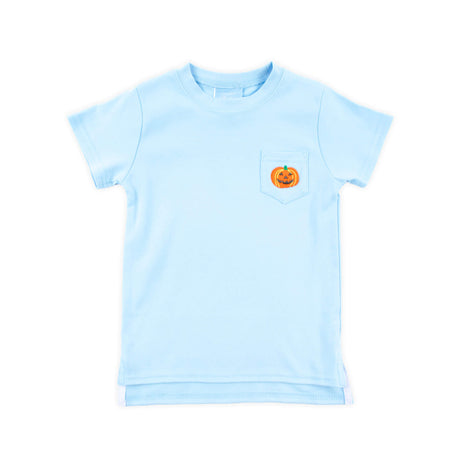 Jack O' Lantern Blue Short Sleeve Shirt