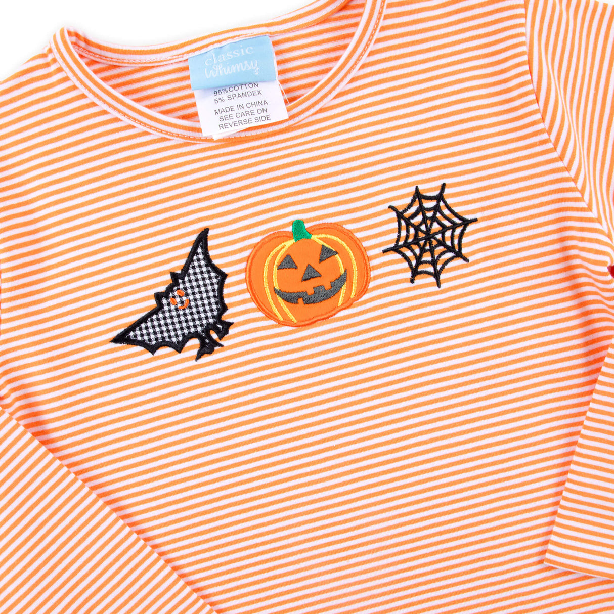 Spooky Orange Stripe Long Sleeve Shirt