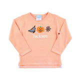 Spooky Orange Stripe Long Sleeve Shirt
