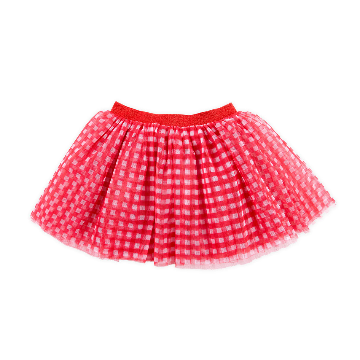 Red Gingham Tutu Skirt