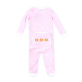 Pumpkin Trio Pink Gingham Zip Sleeper