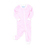 Pumpkin Trio Pink Gingham Zip Sleeper