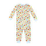 Autumn Pumpkin Blue Zip Sleeper