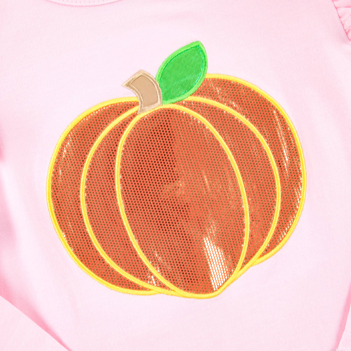 Pumpkin Pink Long Sleeve Ruffle Top