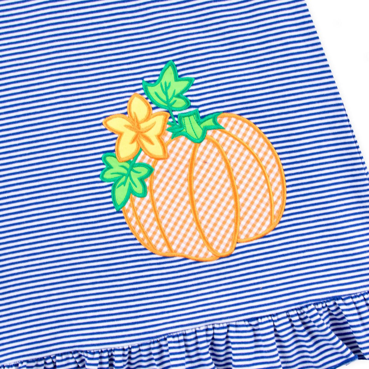 Pumpkin Royal Blue Stripe Jade Dress