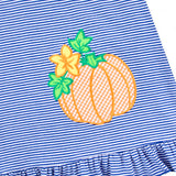 Pumpkin Royal Blue Stripe Jade Dress