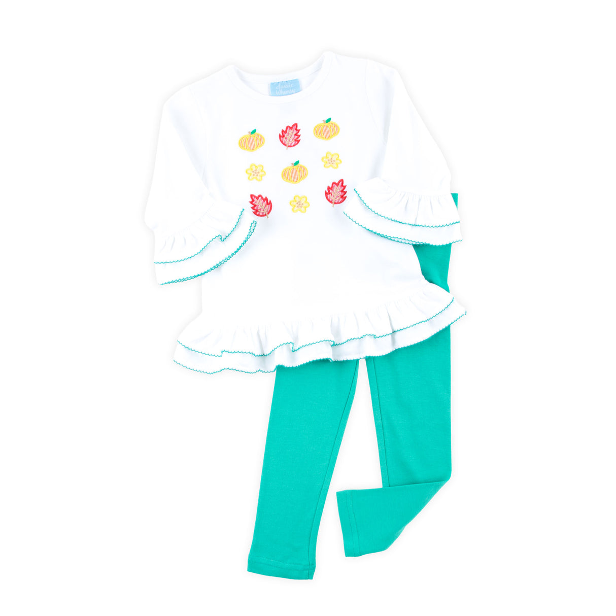 Pumpkin Blossom Green Milly Legging Set