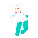 Pumpkin Blossom Green Milly Legging Set