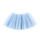 Blue Gingham Tutu Skirt