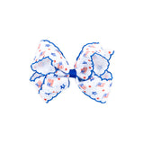 Flag Print Hair Bow