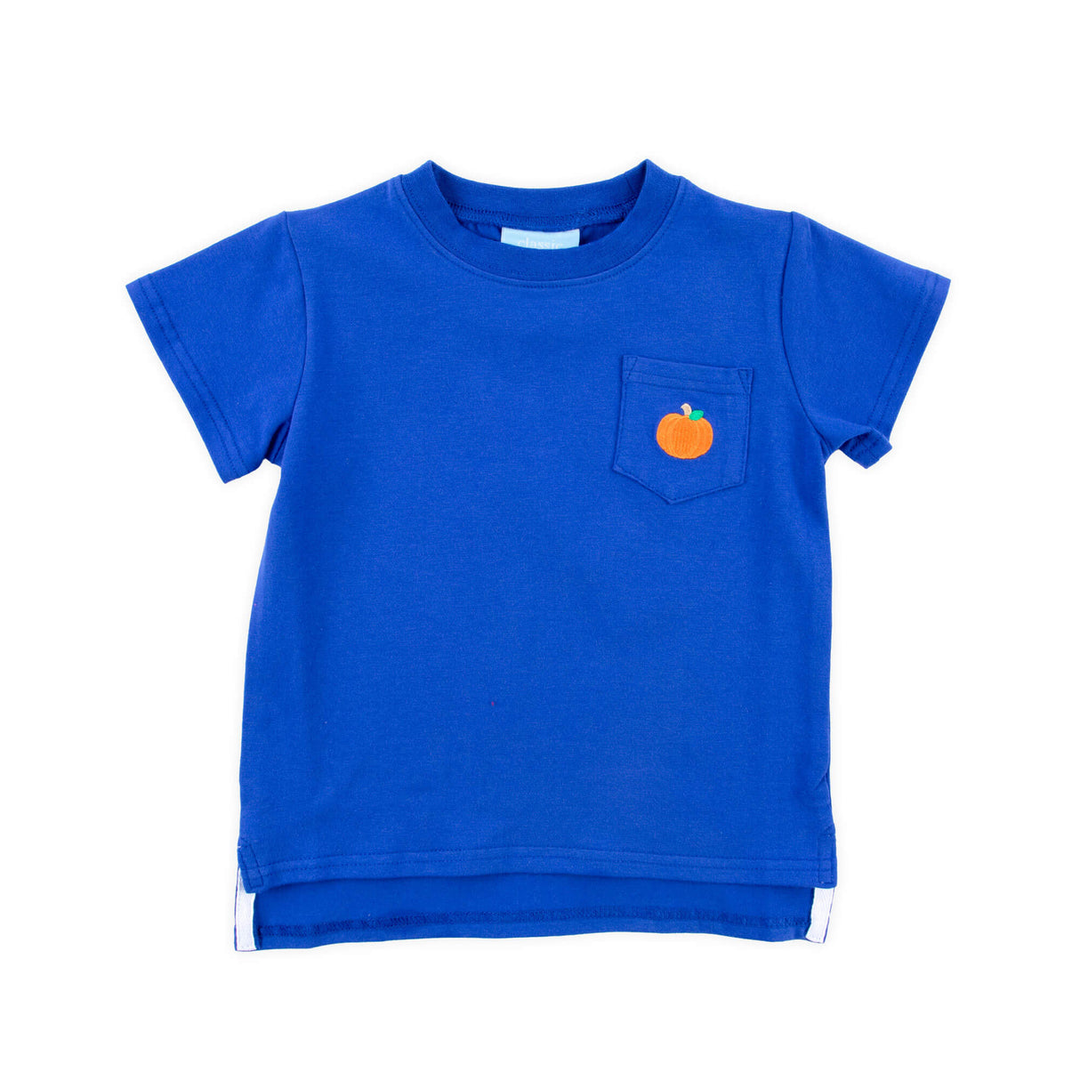 Pumpkin Blue Short Sleeve Pocket Shirt
