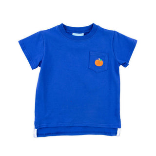 PUMPKIN BLUE SHORT SLEEVE POCKET SHIRT