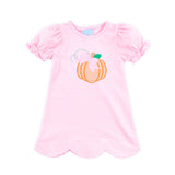 Cute Pumpkin Pink Stripe Cleo Dress