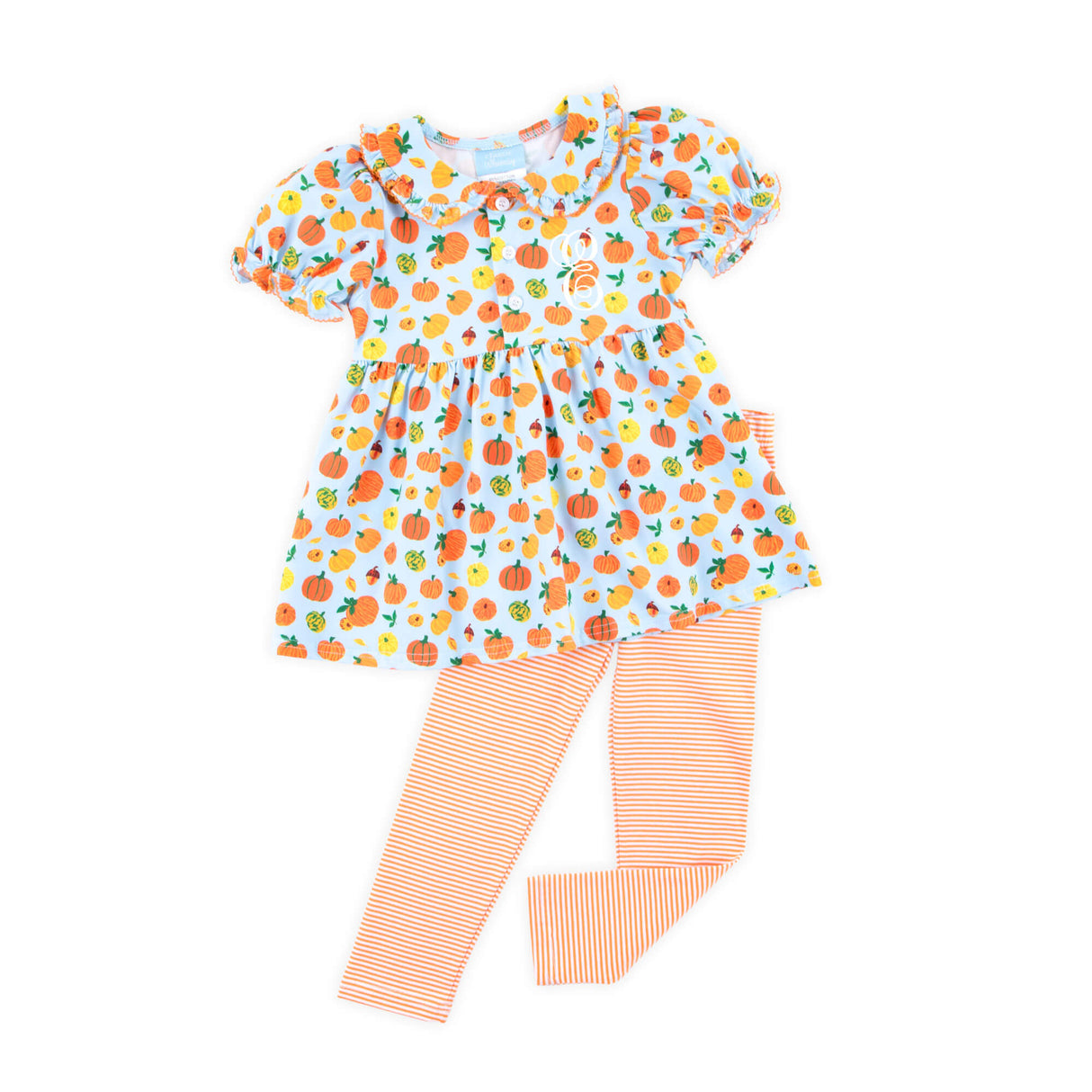 Autumn Pumpkin Blue Lola Legging Set