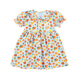 Autumn Pumpkin Blue Lola Dress