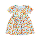 Autumn Pumpkin Blue Lola Dress