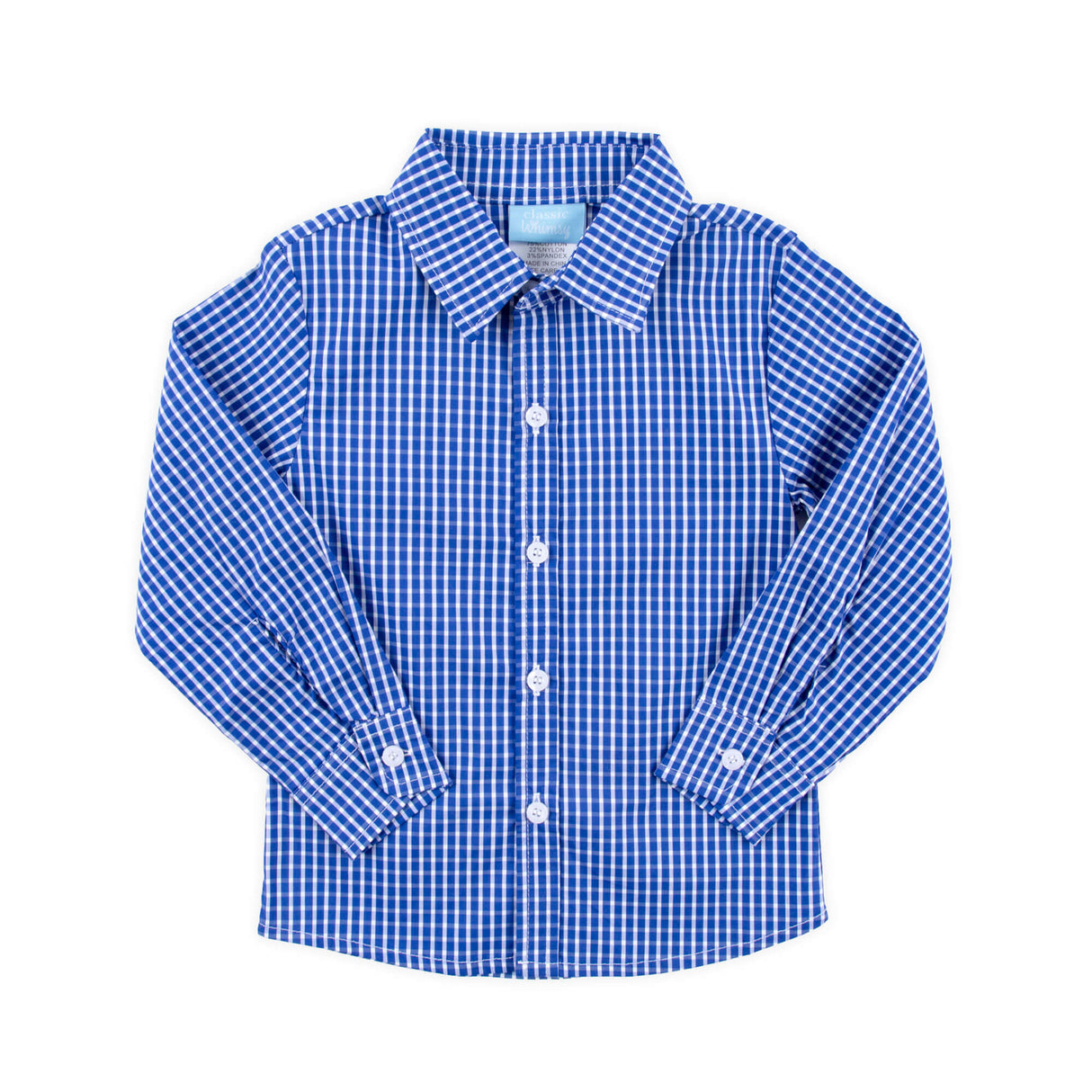 Royal Blue Windowpane Button Down Shirt