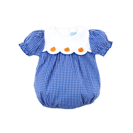 Adorable Pumpkin Royal Blue Amelia Bubble