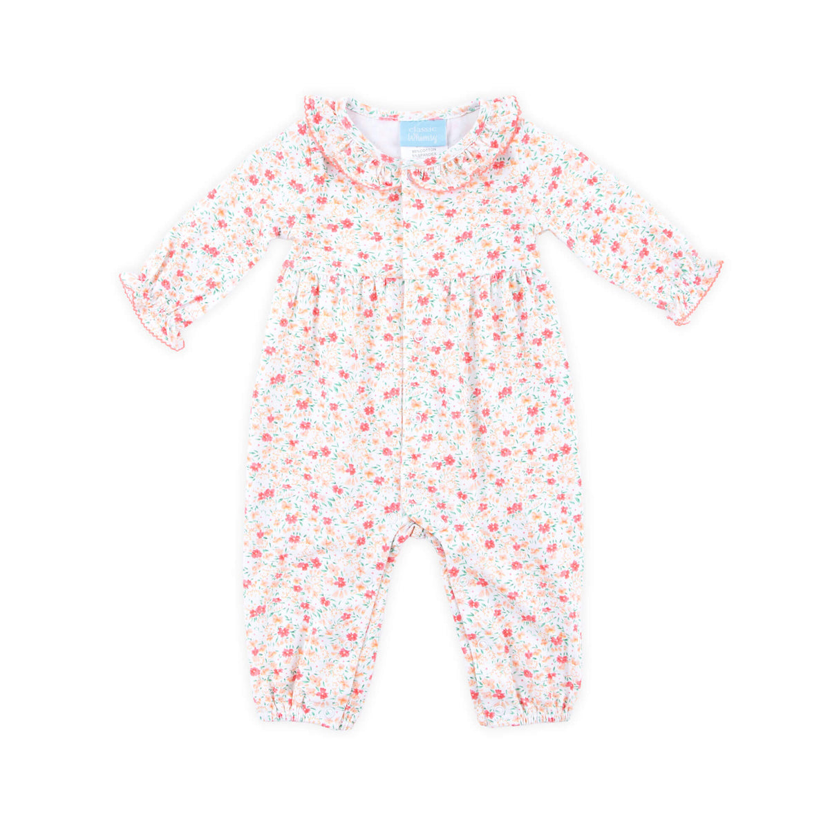 Pumpkin & Bloom Pink Ruffle Sleeper