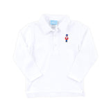 Nutcracker White Long Sleeve Polo Shirt