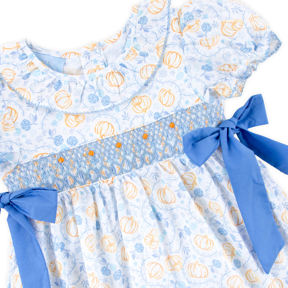 Pumpkin & Peonies Blue Beverly Bloomer Set