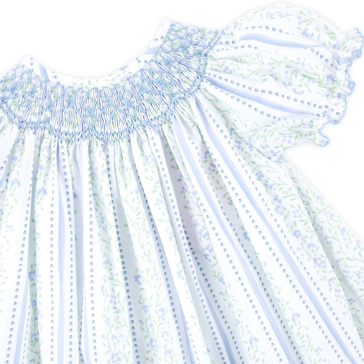 Watercolor Bloom Smocked Bishop Dress