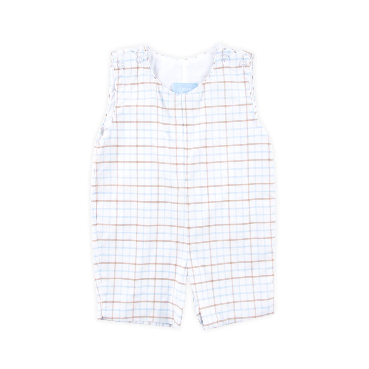 Pumpkin Blue & Tan Plaid Jon Jon