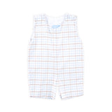 Pumpkin Blue & Tan Plaid Jon Jon