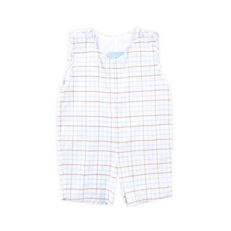 Pumpkin Blue & Tan Plaid Jon Jon