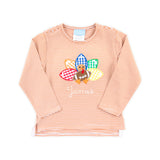 Turkey Football Brown Stripe Long Sleeve Shirt