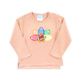 Turkey Football Brown Stripe Long Sleeve Shirt