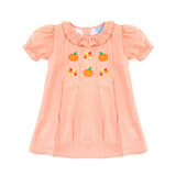 Sweet Turkey Embroidered Orange Gingham Chloe Dress