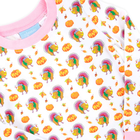 Autumn Turkey Pink Pajamas