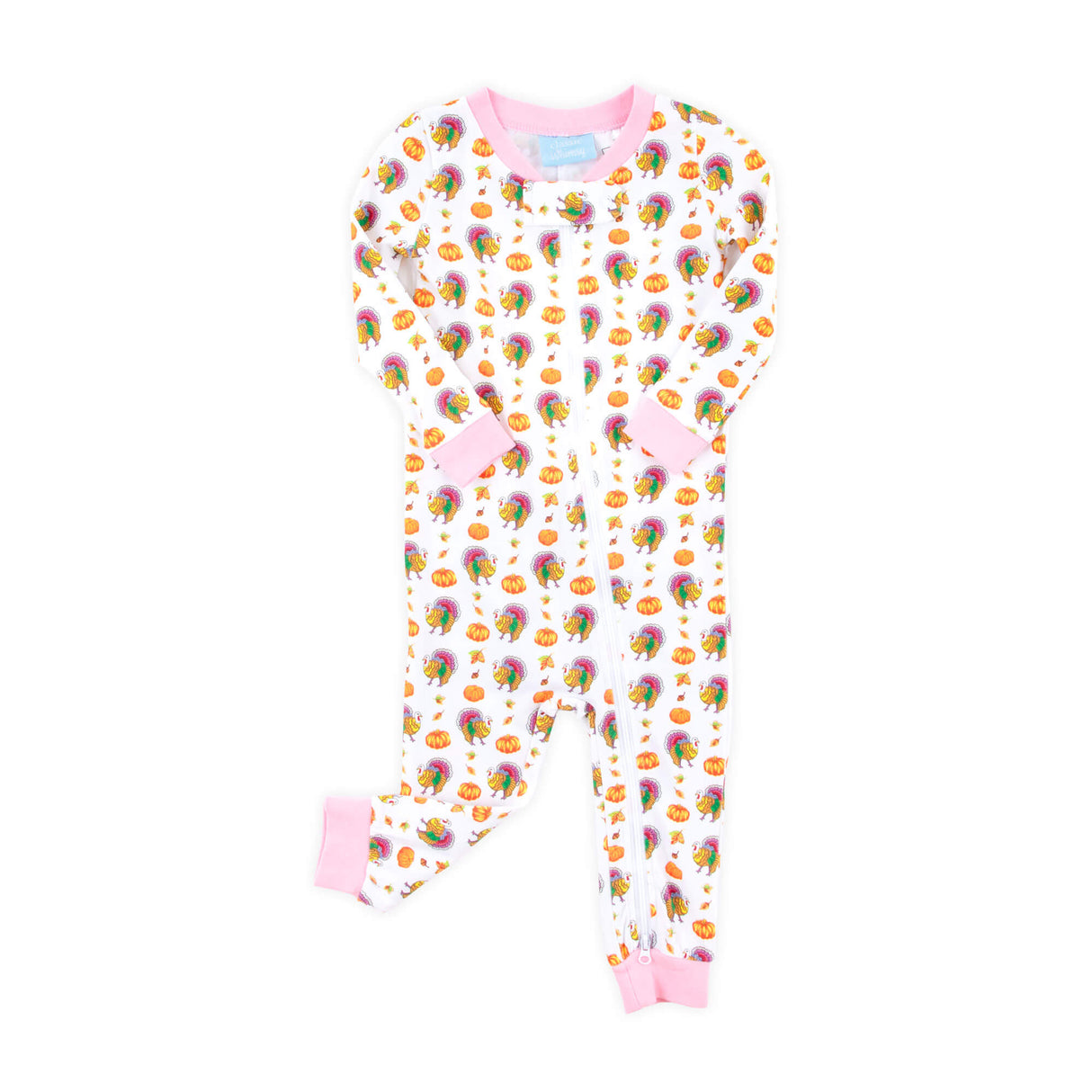 Autumn Turkey Pink Zip Sleeper