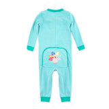 Cute Turkey Green Stripe Zip Sleeper