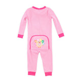 Cute Turkey Pink Stripe Zip Sleeper