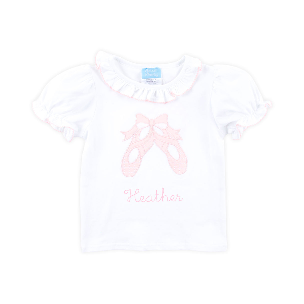 Little Ballerina White Ruffle Top
