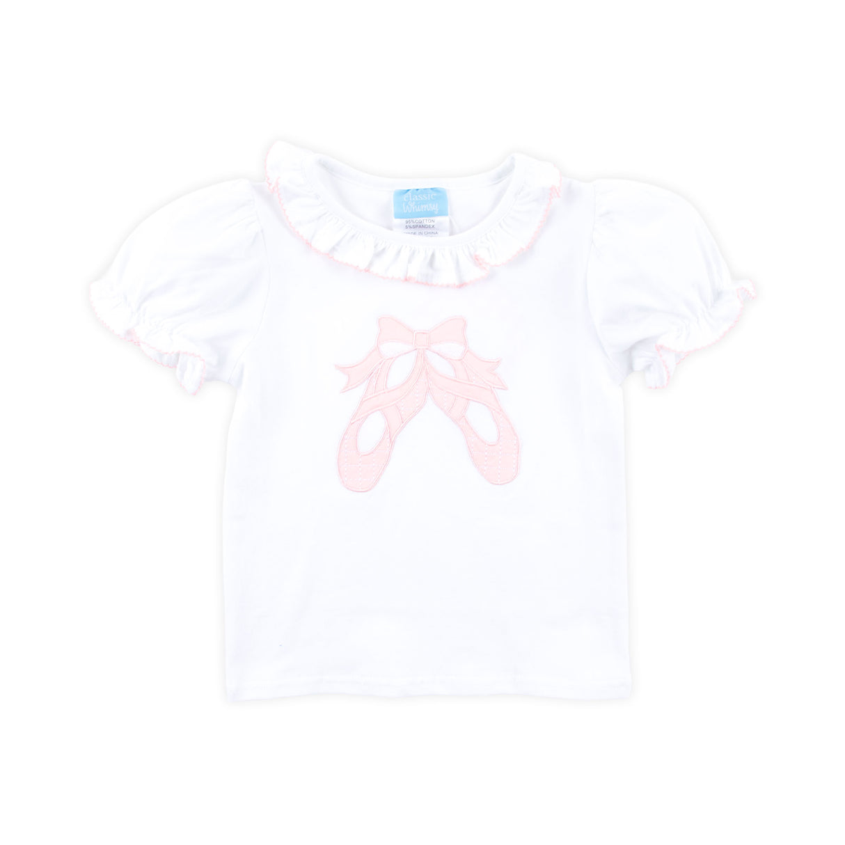 Little Ballerina White Ruffle Top