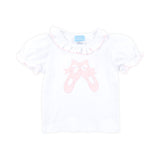 Little Ballerina White Ruffle Top