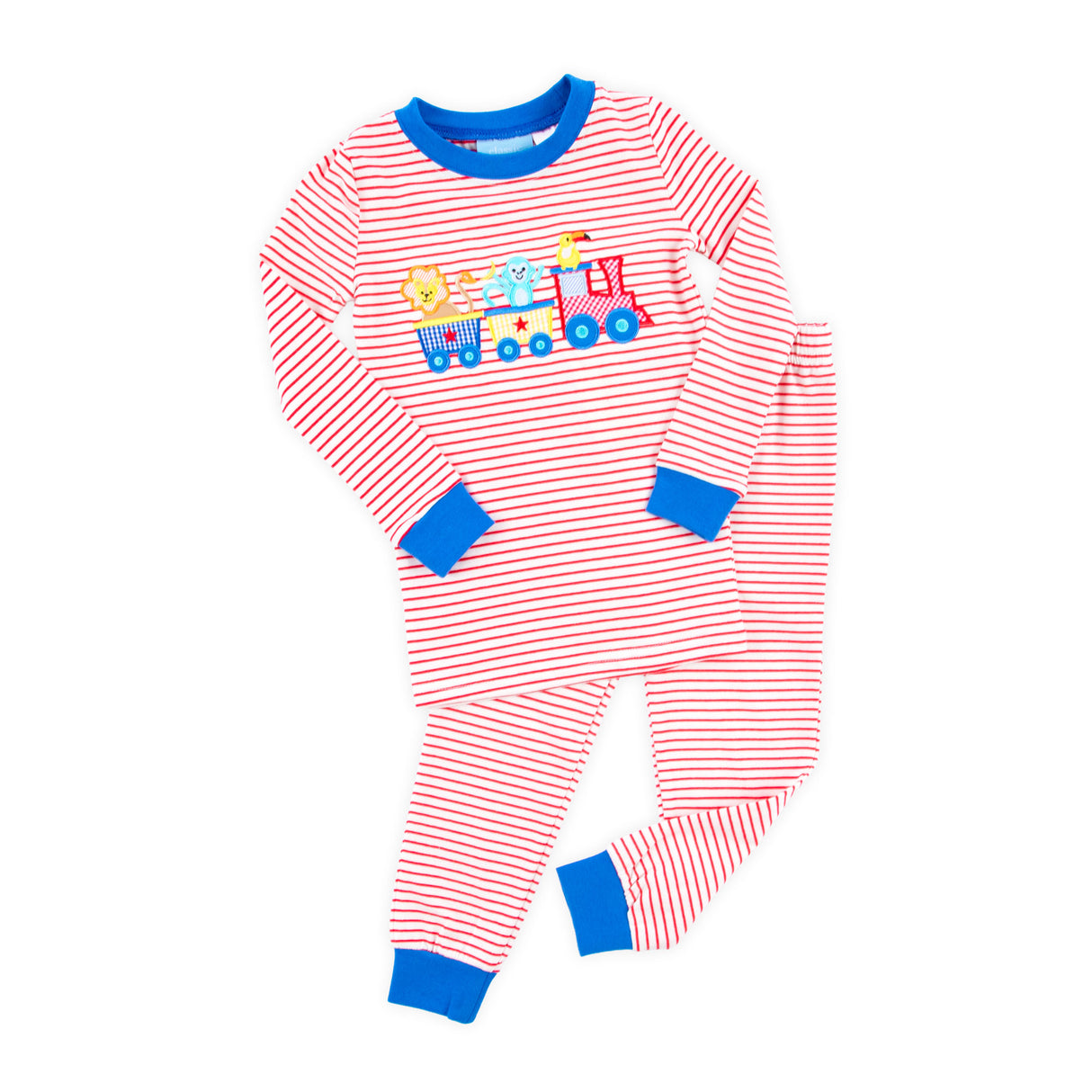 Train & Friends Red Stripe Pajamas